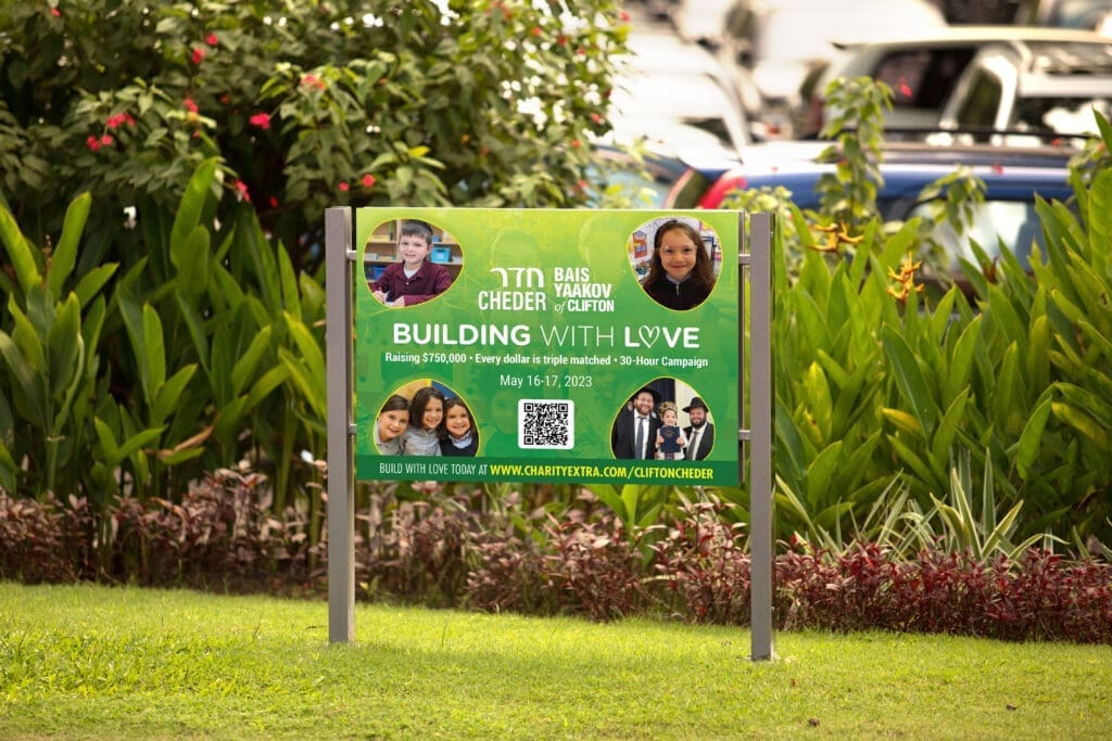 Building With Love Dinner Lawn Sign 1
