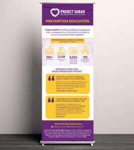 Project Sarah Take A Rollup Banner